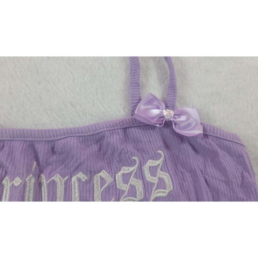 Plastic Money Princess Tank Top Purple Bows Gems Rare Y2K Coquette Cami Sz Small - Picture 8 of 9